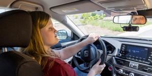 Young Girl Learning Defensive Driving